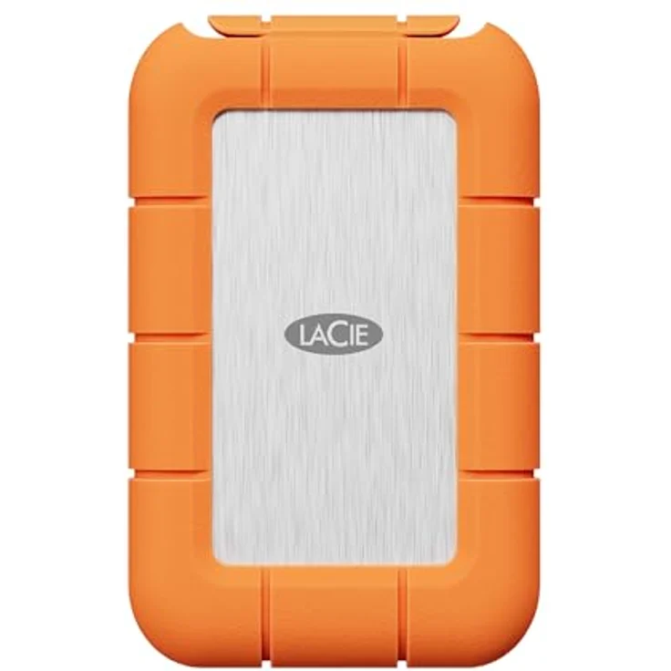 LaCie Rugged SSD4 1TB, 40Gbps USB-C, robuste externe SSD mit staub- und wasserfestem Design, orange – Bild 1