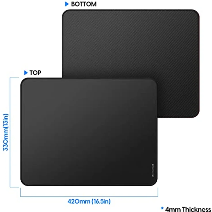 Pulsar Gaming Gears Paracontrol V2 Mouse Pad L, rutschfeste Mausmatte aus Naturkautschuk mit präziser Steuerung, Schwarz – Bild 5