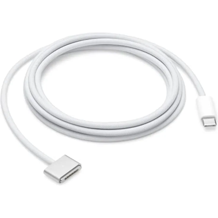 Apple USB‑C auf MagSafe 3 Kabel (2 m) in Orange mit LED-Anzeige, gewoben für lange Haltbarkeit