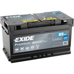 Exide EA852 Premium Carbon Boost, 12V 85Ah 800A wartungsfreie Autobatterie