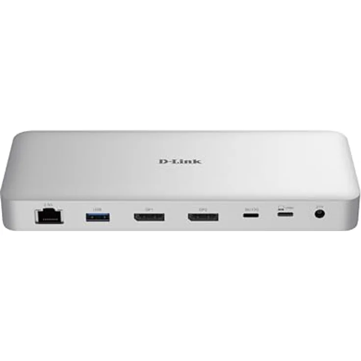 D-Link DUF-901 9-in-1 USB4 Docking Station – Dual 8K Display, 40 Gbit/s, 2.5GbE LAN, 100W PD, Aluminium, kompatibel mit Mac & Windows