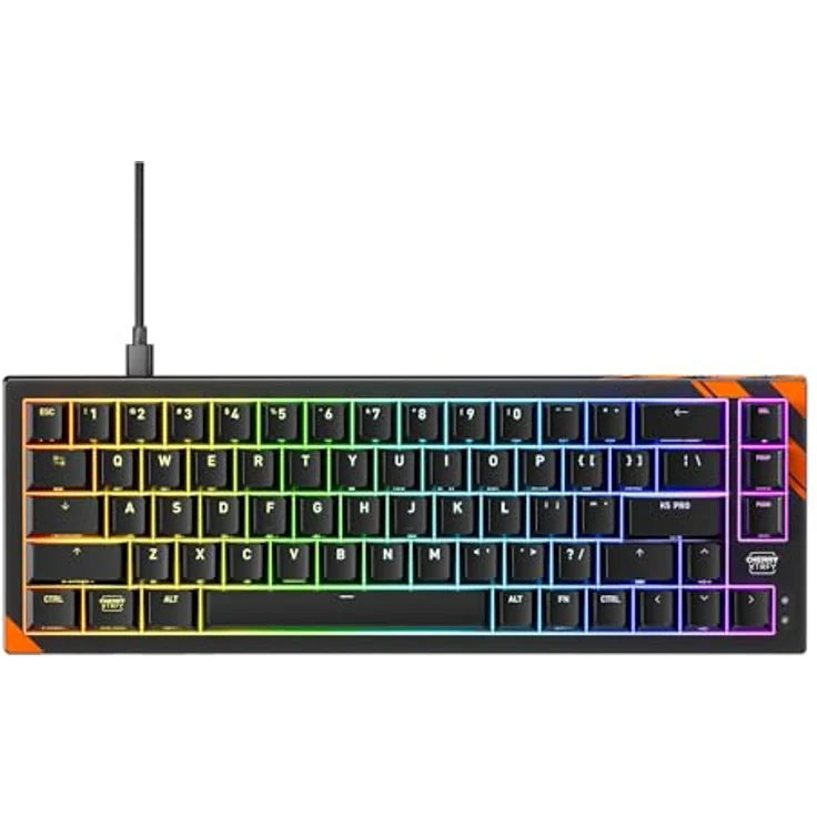 Cherry K5 Pro TMR Compact Keyboard, 65% Layout, 8000 Hz Abtastrate, magnetische Cherry MK-Schalter, RGB-Beleuchtung, weiß – Bild 2