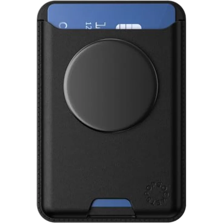 PopSockets PopWallet für MagSafe, schlanker Kartenhalter mit Griff und Adapterring, schwarz – Bild 5