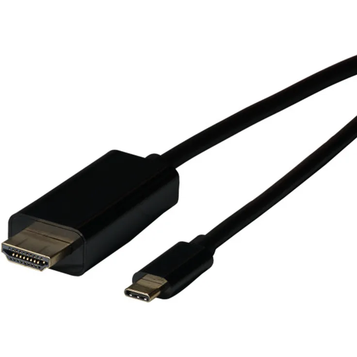 EFB USB3.2 HDMI Adapterkabel 2.0, C-Stecker zu HDMI Stecker, 2m, 4K 60Hz, Schwarz
