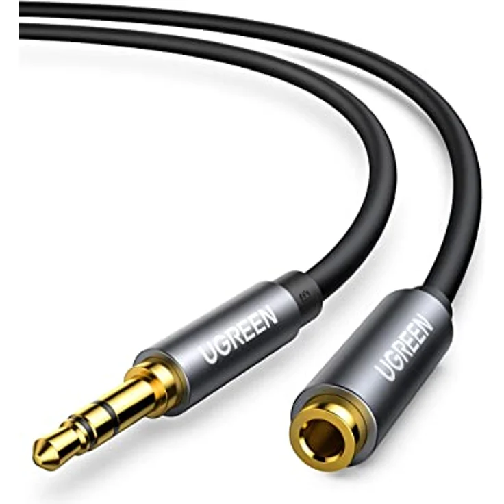 UGREEN Aux Verlängerungskabel 3.5mm, 3m, für Kopfhörer, Headsets, PCs, Handys und Lautsprecher – Bild 1