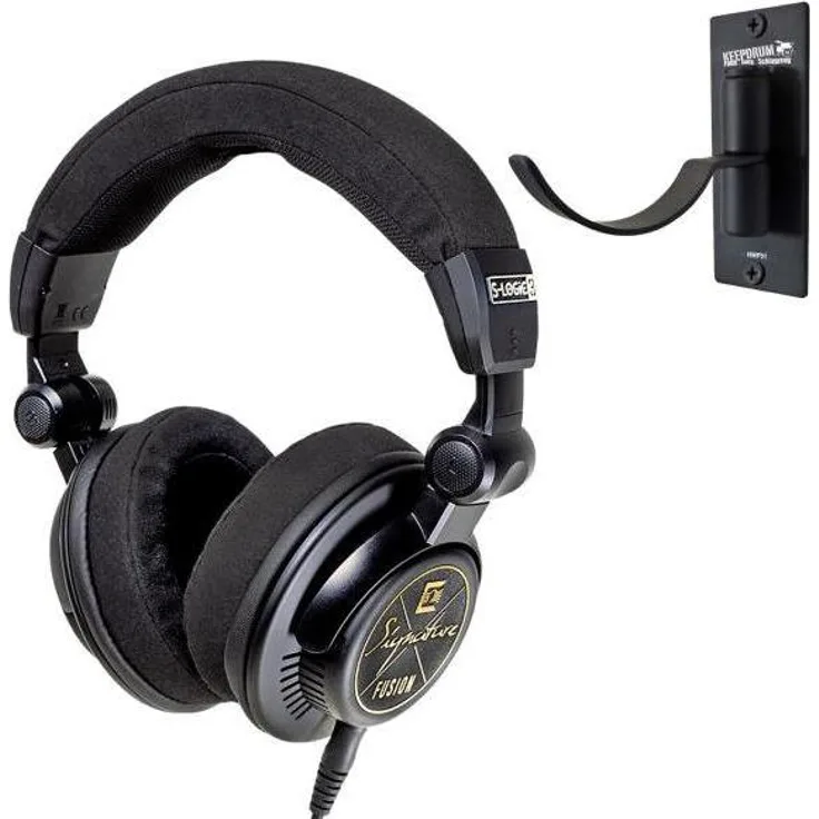 Ultrasone Signature Fusion OB, Halboffene Studio-Kopfhörer mit S-Logic3 Technologie und Wandhalterung, schwarz