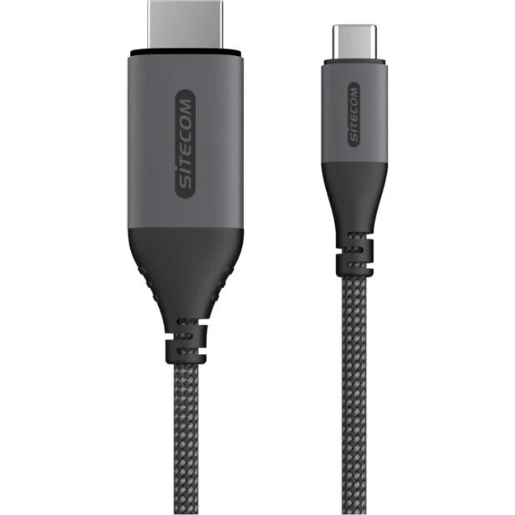 Sitecom USB-C-zu-HDMI 2.0 Kabel, 180 cm, 4K bei 60 Hz, nylongeflochten, Plug & Play