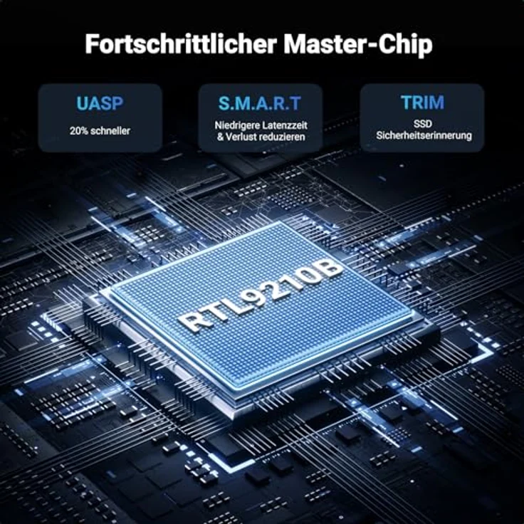 UGREEN M2 SSD Gehäuse für NVME/SATA, USB 3.2 Gen 2 10Gbps, kompatibel mit M-Key und B&M-Key, Aluminiumlegierung, für SSDs bis 4 TB – Bild 5