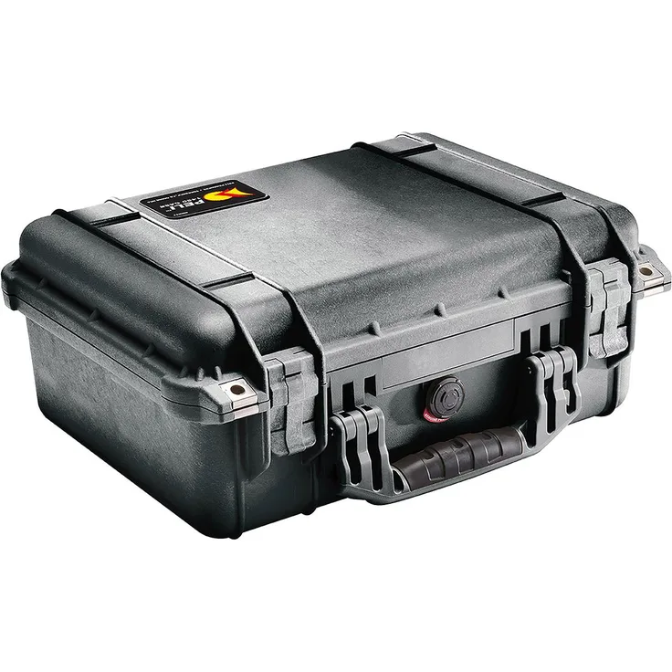 Peli Kunststoffkoffer 1450, Wasserdichter Fotokoffer mit 15 l Volumen, schwarz