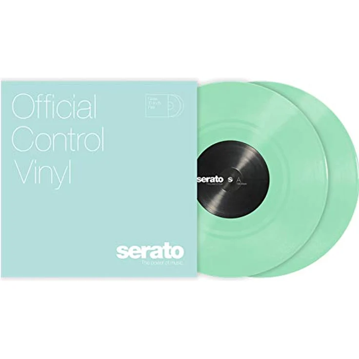 Serato Control Vinyl, 25,4 cm, Standardfarben, leuchtet im Dunkeln, 2 Stück – Bild 2