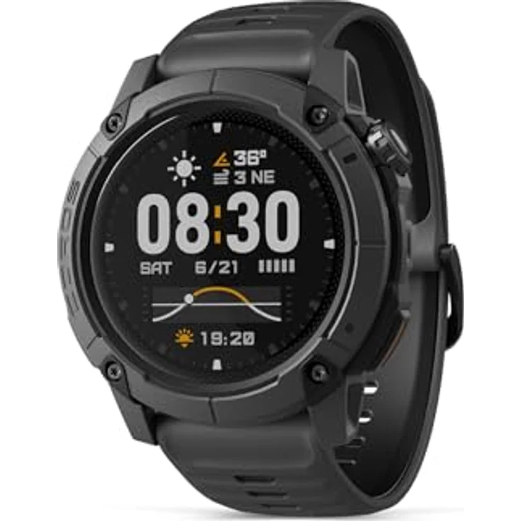COROS Nomad Outdoor GPS-Sportuhr, 1,3-Zoll-MIP-Display, 22 Tage Akkulaufzeit, vorinstallierte globale Karten, Mikrofon zur Sprachnotizenaufnahme, ideal für Angeln – Bild 1