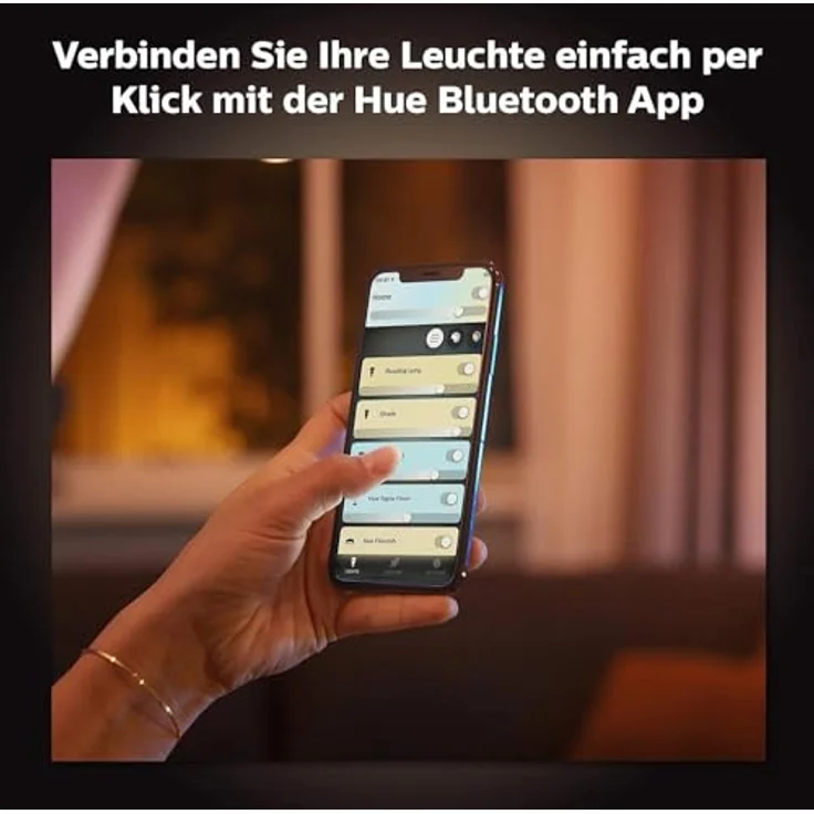Philips Hue LED-Spot Pillar 2-flammig, Smarte Deckenbeleuchtung mit White Ambiance, schwarz – Bild 7