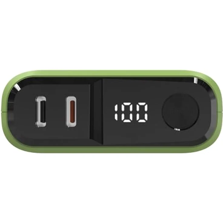 RealPower Powerbank PB-10000C PD+ 3xType-C hellgrün, leistungsstarke 10.000 mAh Powerbank mit Power Delivery und dreifachem USB Typ-C Anschluss – Bild 2