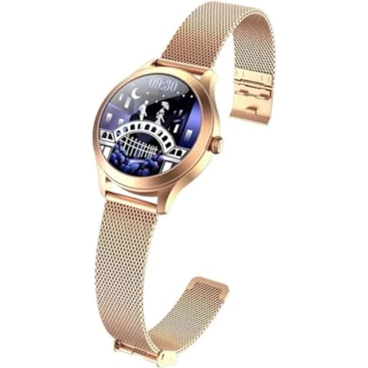MAXCOM FW42 IP68 Connected Watch mit Schrittzähler und Herzfrequenzmonitor, Gold – Bild 5