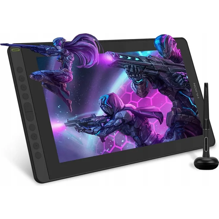 HUION KAMVAS 16 Grafiktablett, Kabelgebunden, 15.6 Zoll Display (1920 x 1080 Pixel), Schwarz