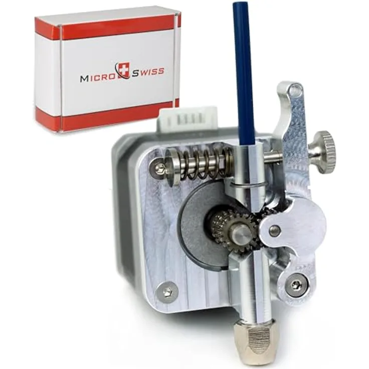Micro-Swiss Bowden Dual Gear Extruder für Creality Drucker M2714, kompatibel mit Ender 3/5/6, CR-10/CR-10s Pro, grau