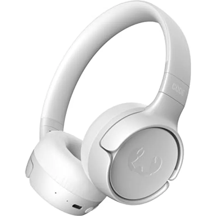 Fresh 'n Rebel Code Fuse, Bluetooth-Kopfhörer on-Ear, kabellos, 30 Stunden Spielzeit, mit Mikrofon und Sprachassistent, Lautstärkeregler und Wiedergabe/Pause-Tasten, faltbar (Ice Grey)
