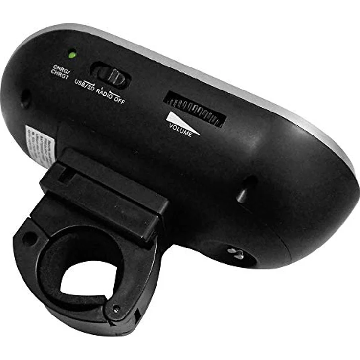 Security Plus Fahrrad Radio BR 28, Schwarz-Silber, 20 x 15 x 7 cm – Bild 3