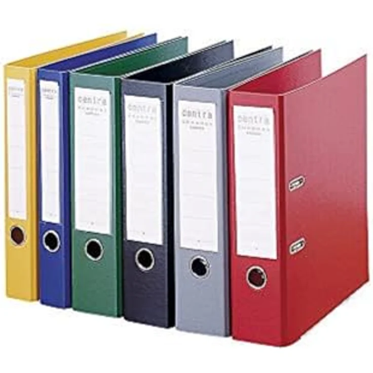 Centra Aktenordner Ordner PP Chromos - A4, 52 mm, rot - mit Hebelmechanik und Sichttasche – Bild 3