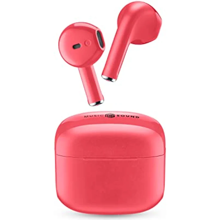Music Sound Swag, Kabelloses Kapsel-Headset mit 20 Stunden Wiedergabezeit, Bluetooth, rose – Bild 1