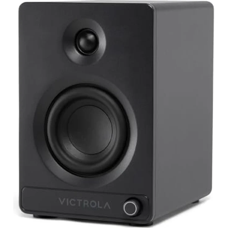 Victrola Tempo, Bluetooth Bücherregal-Lautsprecher mit Raumfüllendem Sound, Multi-Lautsprecher-Streaming über Auracast, USB-C-Eingang und Plattenspieler-Anschluss – Bild 3
