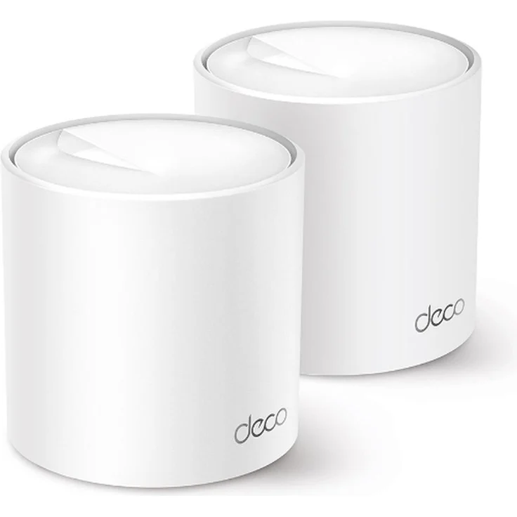 TP-Link Deco X50, WLAN-Router mit nahtloser Abdeckung und Beamforming, 2er Pack, Weiss