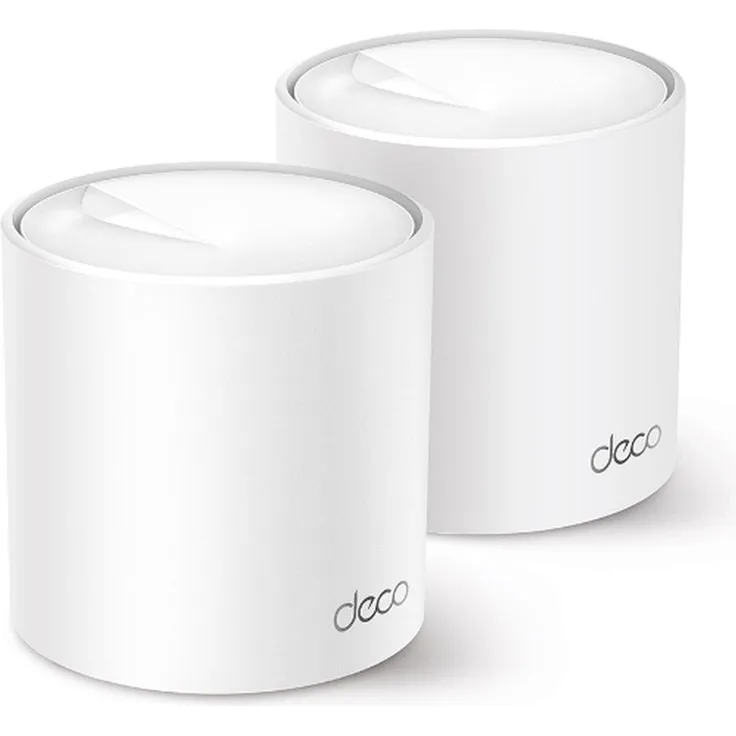 TP-Link Deco X50, WLAN-Router mit nahtloser Abdeckung und Beamforming, 2er Pack, Weiss