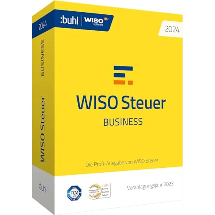 WISO Steuer 2024 Business, Die Profisoftware für das Steuerjahr 2023, 100 Abgaben, Standardverpackung: Profi-Software für das Veranlagungsjahr 2023 (WISO Steuer-Software)