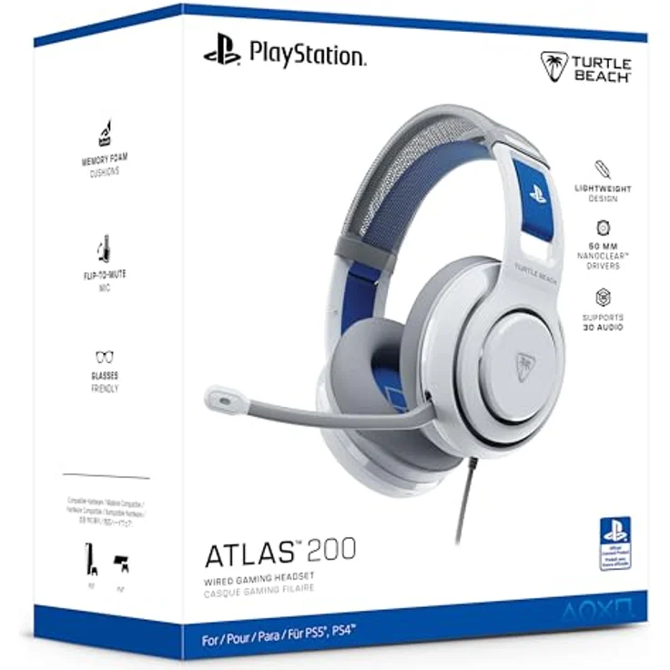 Turtle Beach Atlas 200 Over Ear Kopfhörer, Kabelgebunden, 20 - 20000 Hz, Gaming, Weiß, Versandkostenfrei – Bild 17