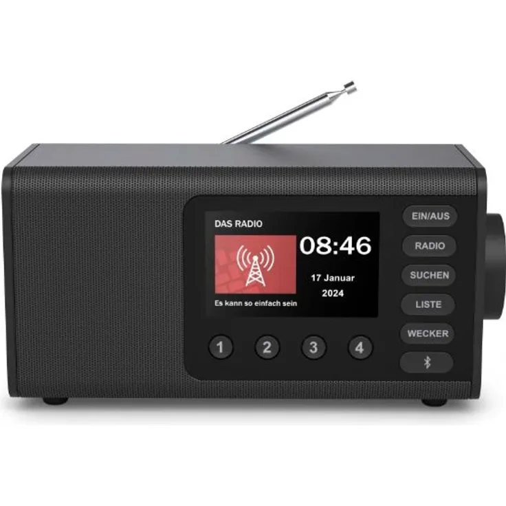 Hama DR1001 Digitalradio, FM/DAB/DAB+, Bluetooth® RX, Radiowecker, schwarz, versandkostenfrei