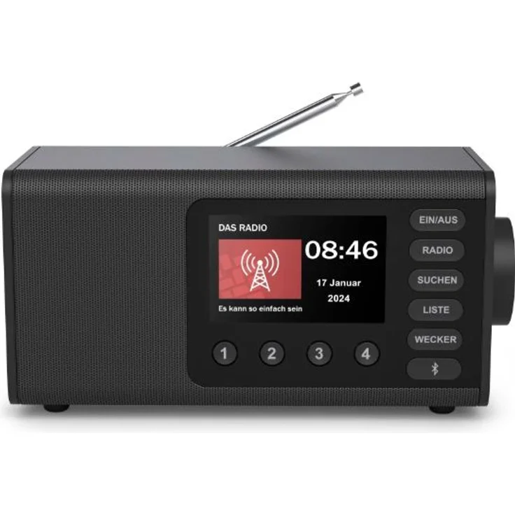 Hama DR1001 Digitalradio, FM/DAB/DAB+, Bluetooth® RX, Radiowecker, schwarz, versandkostenfrei