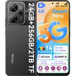 OSCAL TIGER 13 5G AI Smartphone, 6.67" Dual SIM, 24GB RAM (erweiterbar) + 256GB ROM (bis 2TB), 50MP Kamera, 5000mAh, Android 14, ohne Vertrag