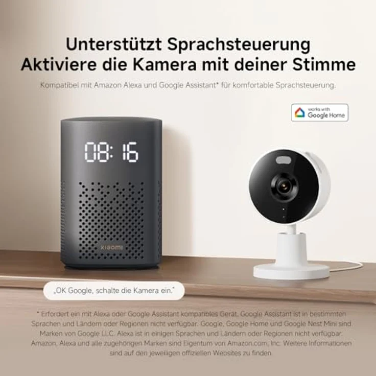 Xiaomi Smart-Kamera C100 2K EU BHR07OGL, Netzwerkkamera mit 3-Megapixel Auflösung, WLAN, Nachtsicht und Zwei-Wege-Audio, Weiss – Bild 12