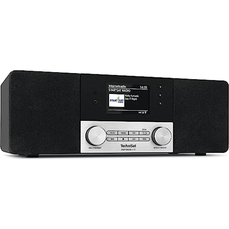 TechniSat DIGITRADIO 4 IR - Stereo Internetradio (DAB+, UKW, Bluetooth-Audiostreaming, Kopfhöreranschluss, AUX-Eingang, Wecktimer, TFT Display, 20 Watt RMS, Elac Lautsprecher, Made in Germany) schwarz – Bild 5