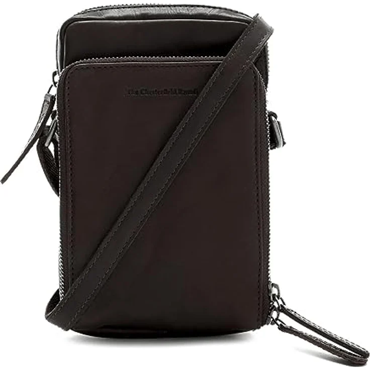 The Chesterfield Brand Wax Pull Up Handytasche, Leder 12 cm x 4 cm x 20 cm, braun – Bild 1