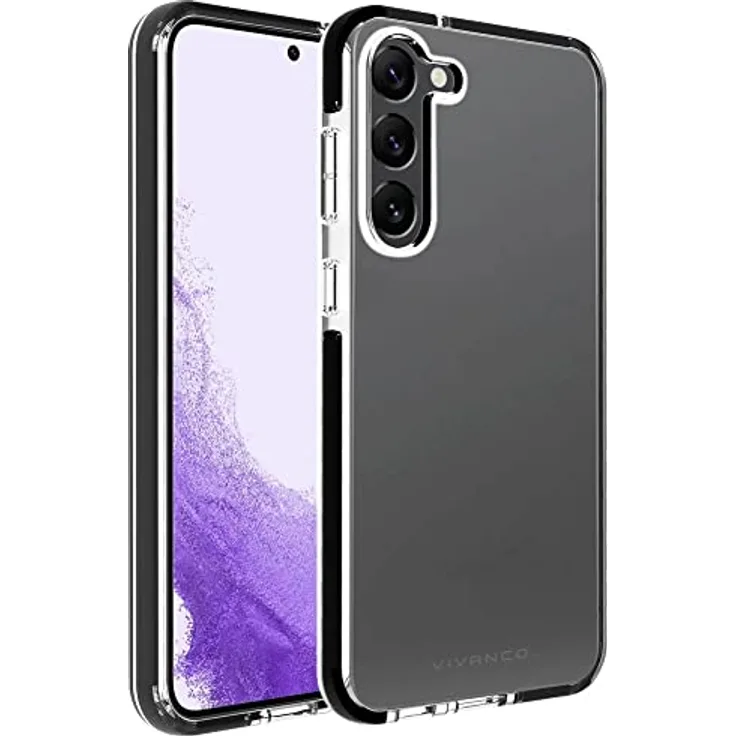 Vivanco Rock Solid Backcover Samsung Galaxy S23 Schwarz, Transparent