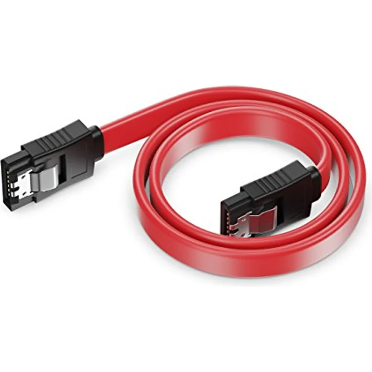 deleyCON SATA 3 Kabel Set 2x SATA III Kabel mit Stecker Gerade + Y Strom Adapter Kabel - SSD HDD Festplatte – Bild 4