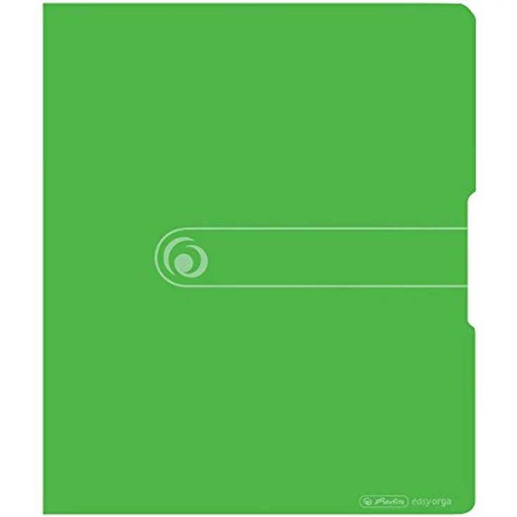 Herlitz Präsentationsordner Ringbuch A4 PP 2-Ring 2,7cm opak apfel Easy Orga to Go – Bild 3