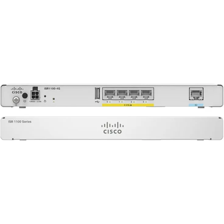 Cisco Integrated Services Router 1100-4G, Gigabit Router mit 4 GB DRAM, grau