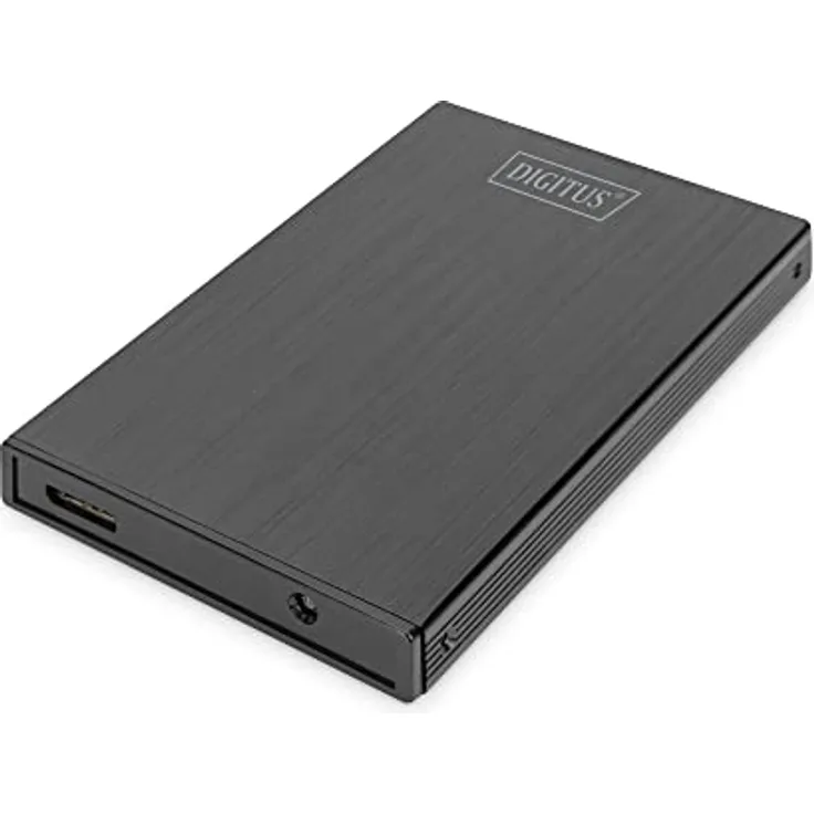 DIGITUS Externes 2,5" SDD/HHD-Gehäuse, SATA I-III auf USB 3.0 mit edlem Aluminium-Gehäuse