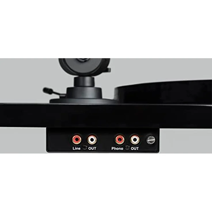 Pro-Ject E1 Plug & Play Einsteiger Plattenspieler mit OM5e System, schaltbarer Phono Vorstufe und elektronischer Geschwindigkeitsänderung (Schwarz) – Bild 2