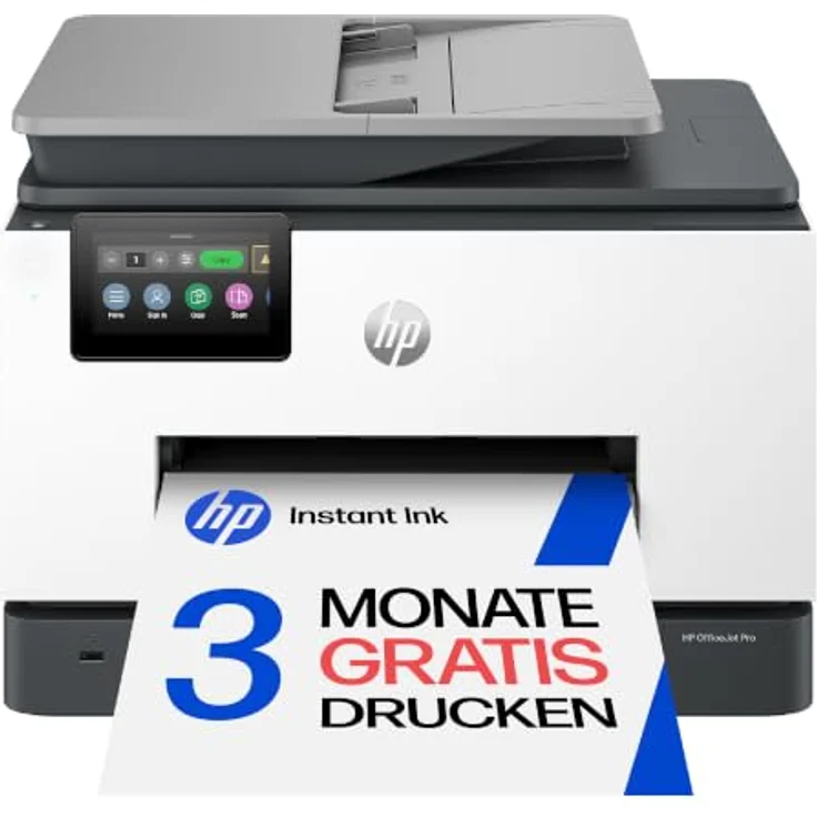 HP OfficeJet Pro 9132, All-in-One 4 in 1 Farb-Tintenstrahl-Multifunktionsdrucker grau, Duplex-Druck, HP Instant Ink-fähig, 25 ISO-Seiten/Min. – Bild 1