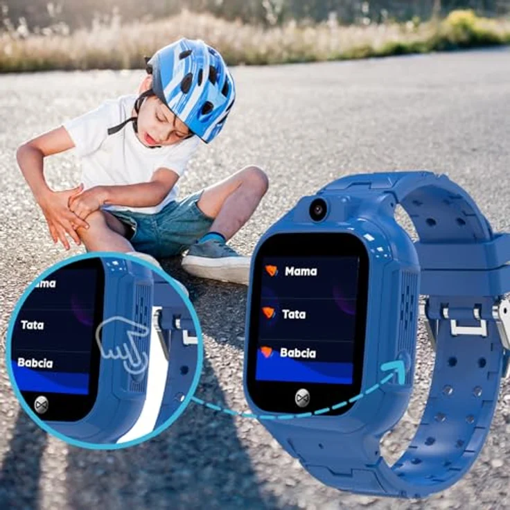 FOREVER Smartwatch GPS WiFi Kids See Me! 3 Blau - Integrierte GPS Smartwatch für Kinder - Kompatibel mit Android iOS - Kinderuhr mit SIM - Fitness Tracker und Spiele - Smartwatch Kinder SOS – Bild 4