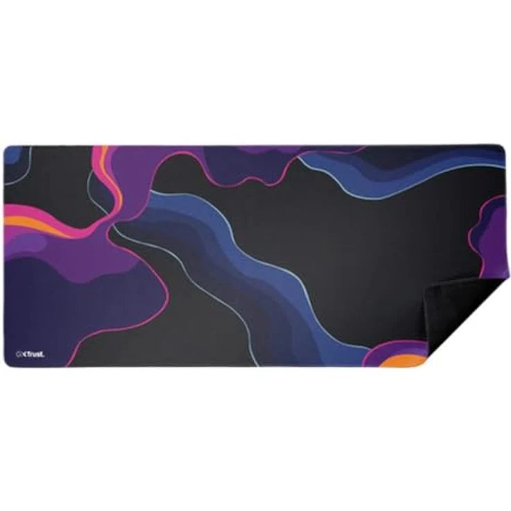 Trust GXT759 XXL Mauspad 900 x 400 mm, schwarz, blau, pink, violett – Bild 3