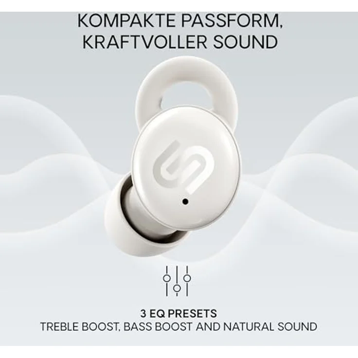 Urbanista Porto, True Wireless In-Ear-Kopfhörer mit Noise-Cancelling und 27 Stunden Akkulaufzeit, Weiss – Bild 6
