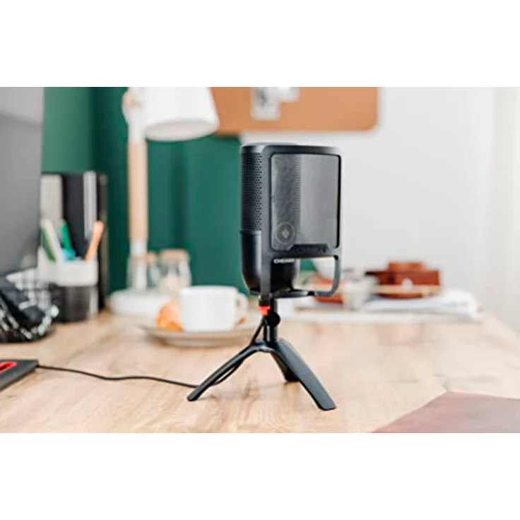 CHERRY UM POP FILTER, Popschutz für USB-Mikrofone CHERRY UM 3.0, UM 6.0 ADVANCED, UM 9.0 PRO RGB, Popfilter für weniger Knall- und Zischgeräusche, einfach montiert, schwarz – Bild 3