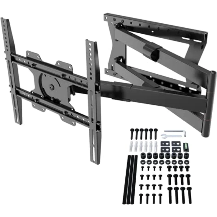XTRARM TiTon 120 cm TV Wandhalterung, drehen, rotieren, 40kg, VESA max.400x400mm in schwarz – Bild 1