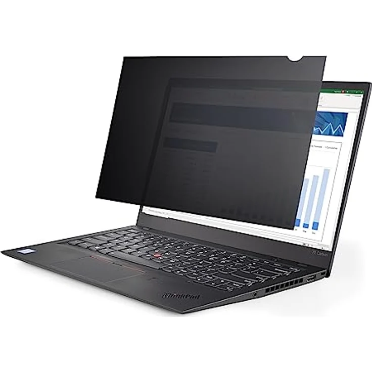 StarTech.com 13,3 Zoll Laptop Sichtschutzfolie - Blickschutzfilter/Spionfolie für Widescreen (16:9) - Laptop Anti-Spy/Blaulichtfilter mit 51% Blaulichtreduzierung - matt/glänzend (133L-PRIVACY-SCREEN) – Bild 1