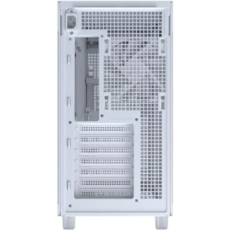 ASUS PRIME AP303 Mesh Midi-Tower, PC-Gehäuse in Weiß, für ATX/Micro-ATX/Mini-ITX, 7 Erweiterungssteckplätze, bis zu 36 cm Grafikkartenlänge, 2x 2,5" & 1x 3,5" Einschub, optimales Kabelmanagement, Staubfilter – Bild 4