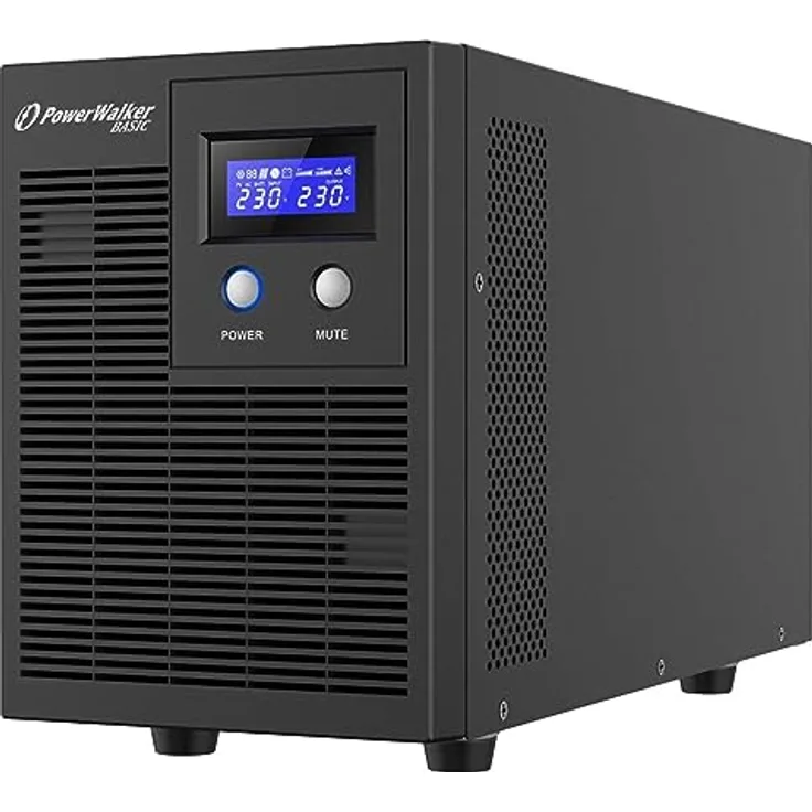 BlueWalker PowerWalker Basic VI 3000 STL IEC Unterbrechungsfreie Stromversorgung (USV) Line-Interaktiv 3 kVA 1800 W 6 AC-Ausgänge, Tower, LCD-Display, HID-Unterstützung